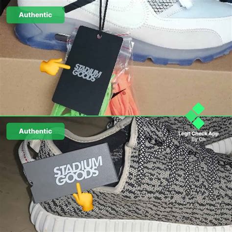 stadium goods sell fake shoes|stadium goods authenticity tag.